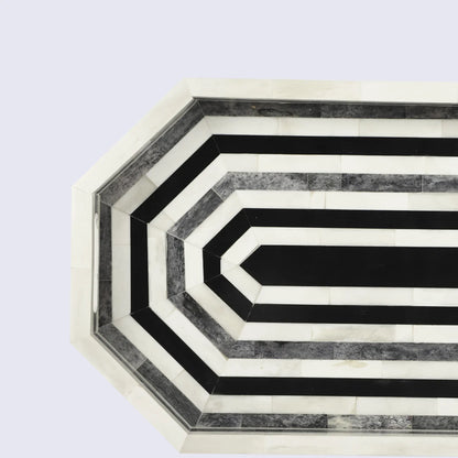 Decorative Trays Athens Dromos Pattern Bone Inlay Collection in 11x17