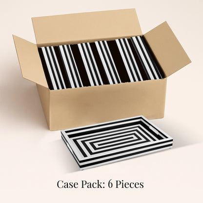 Decorative Trays Concentrics 11x17, Pack of 6