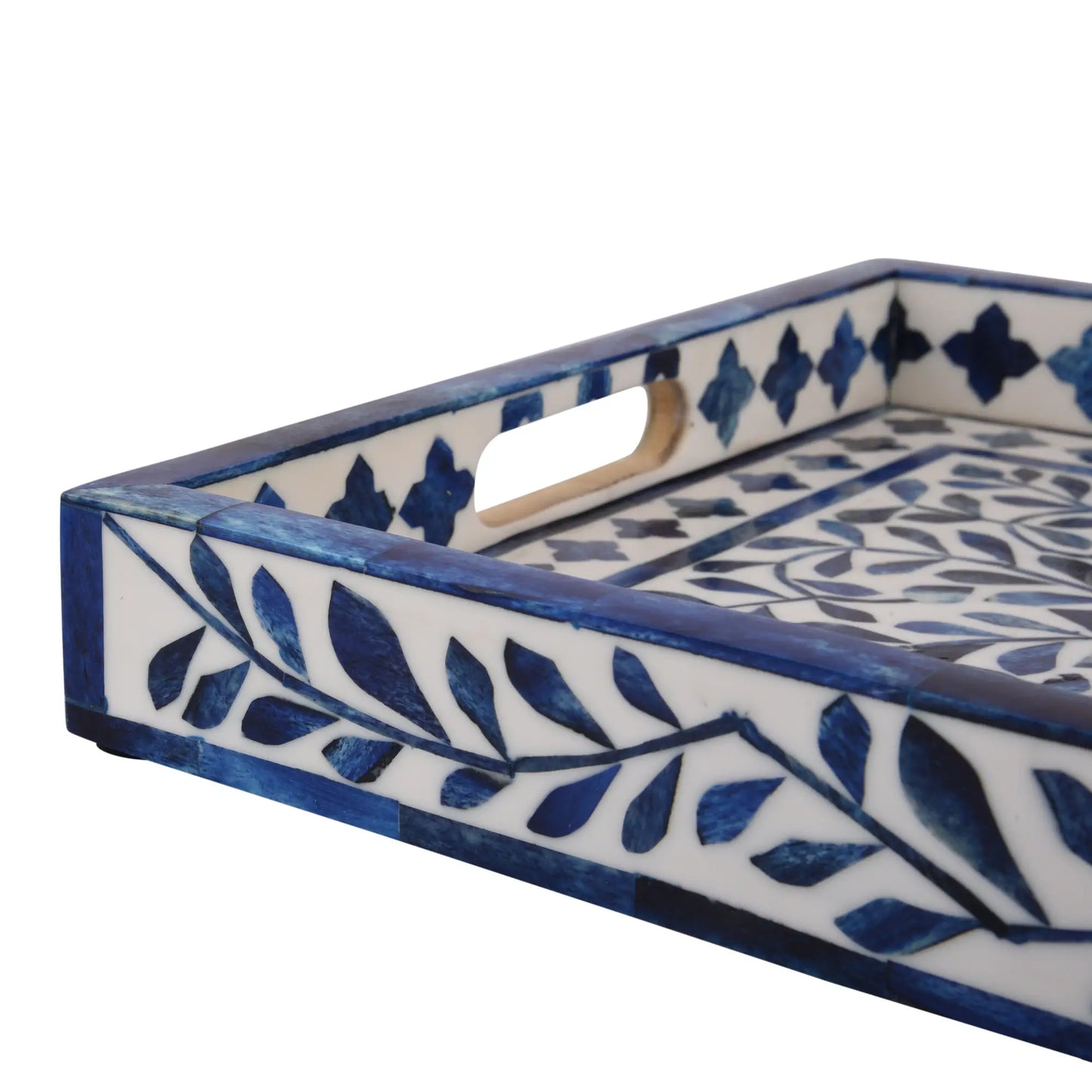 Decorative Tray Alhambra Azul Blue & White - 11x17, 12x12