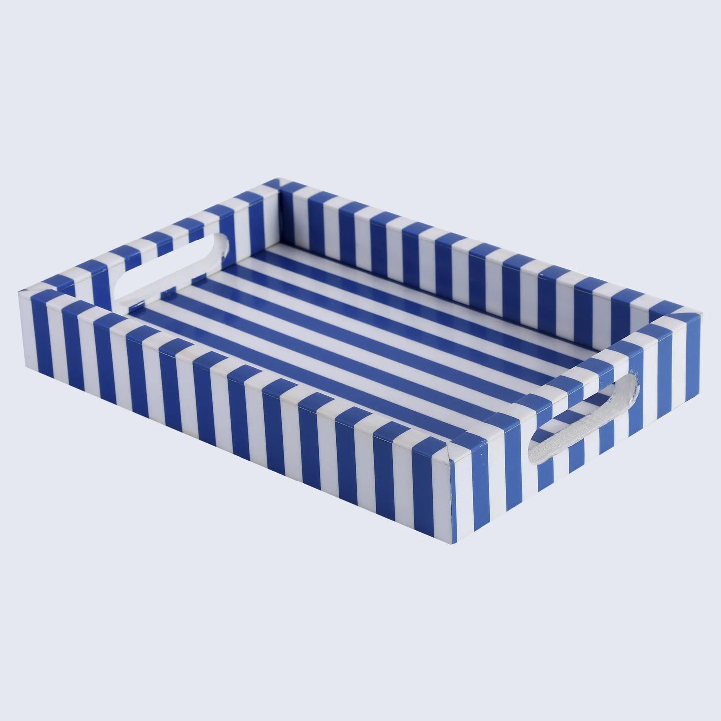 Decorative Trays Riviera Elance Pattern Wood & Resin Inlay Collection in 12x8