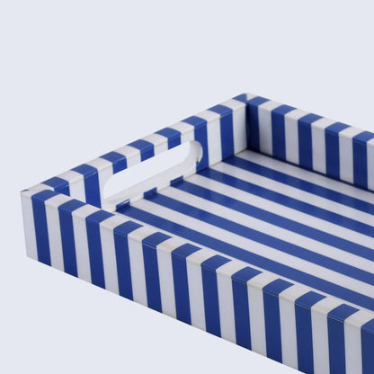 Decorative Trays Riviera Elance Pattern Wood & Resin Inlay Collection in 12x8