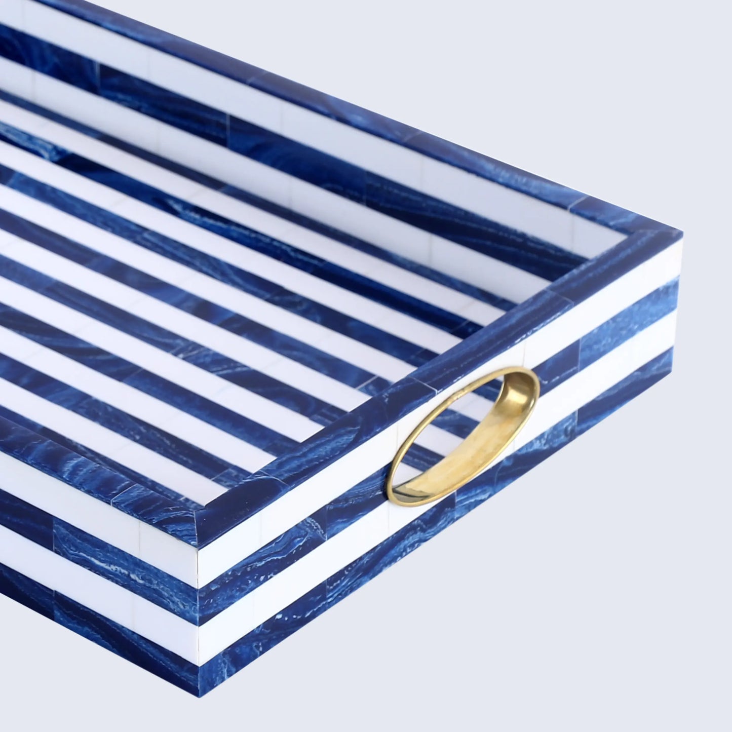 Decorative Trays Optique Madrid Pattern Resin Inlay Collection in 11x17