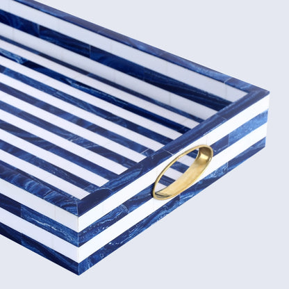 Decorative Trays Optique Madrid Pattern Resin Inlay Collection in 11x17