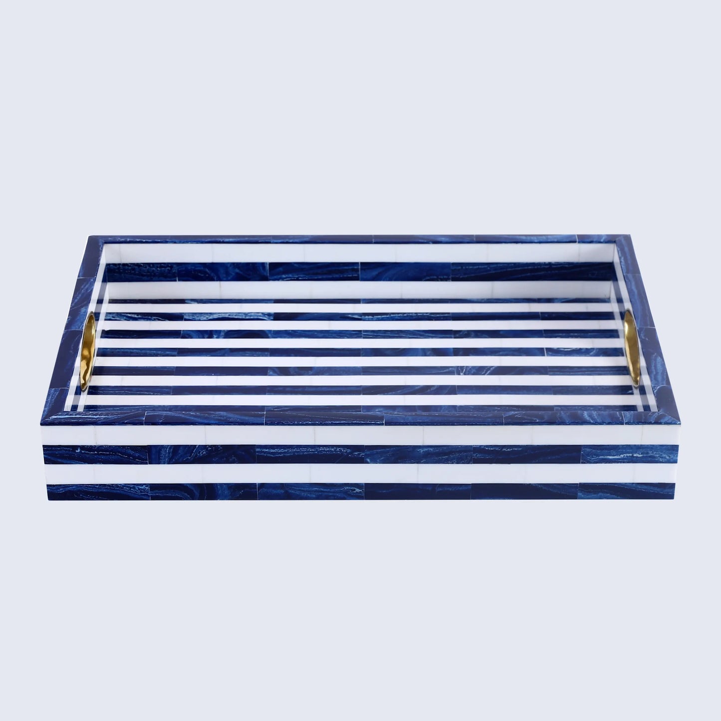 Decorative Trays Optique Madrid Pattern Resin Inlay Collection in 11x17