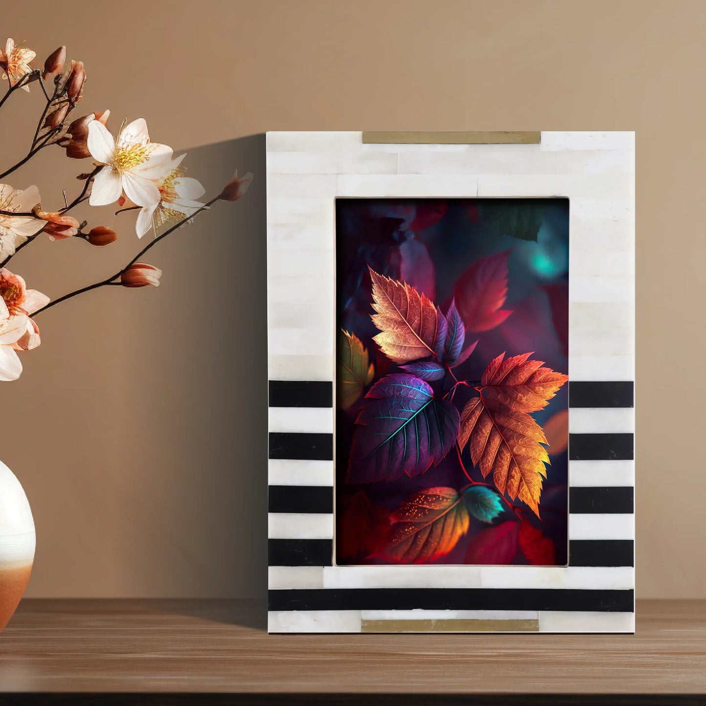 Picture Frames West Coast Naples Pattern Bone & Resin Inlay Collection in 2 Sizes – Wholesale picture frames