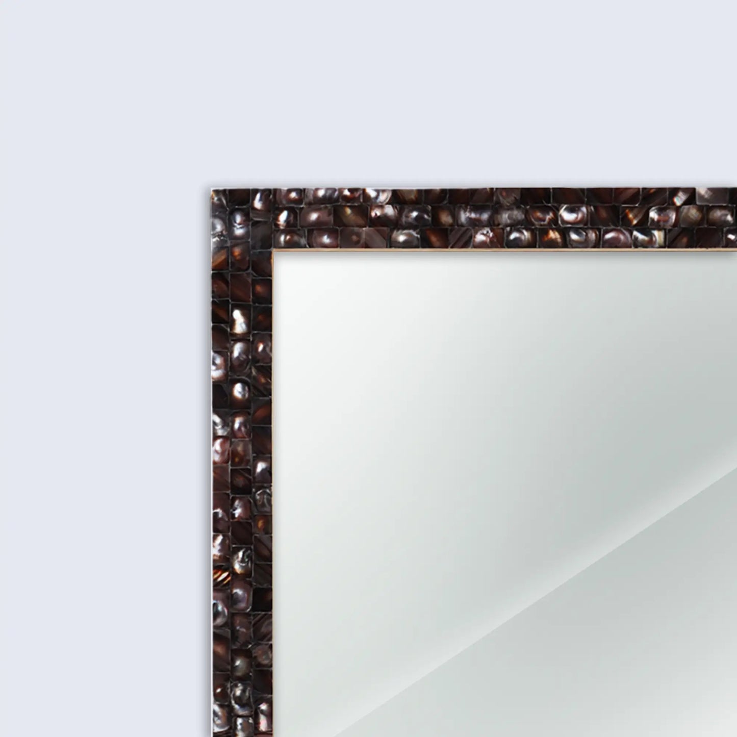 Make to Order Mother Of Pearl Grey Mirror - Available in 7 Sizes