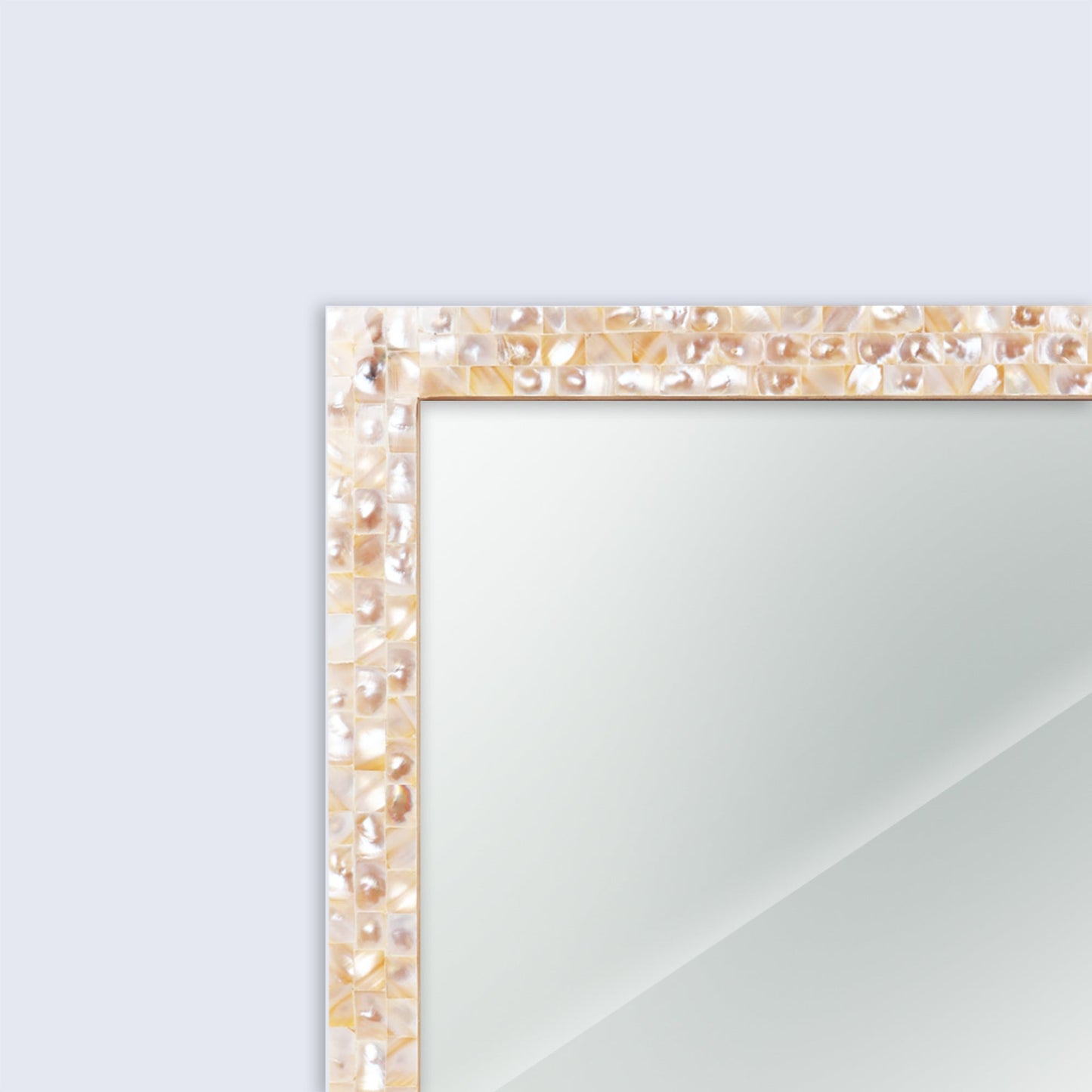 Make to Order Mother Of Pearl White Mirror - Available in 9 Sizes