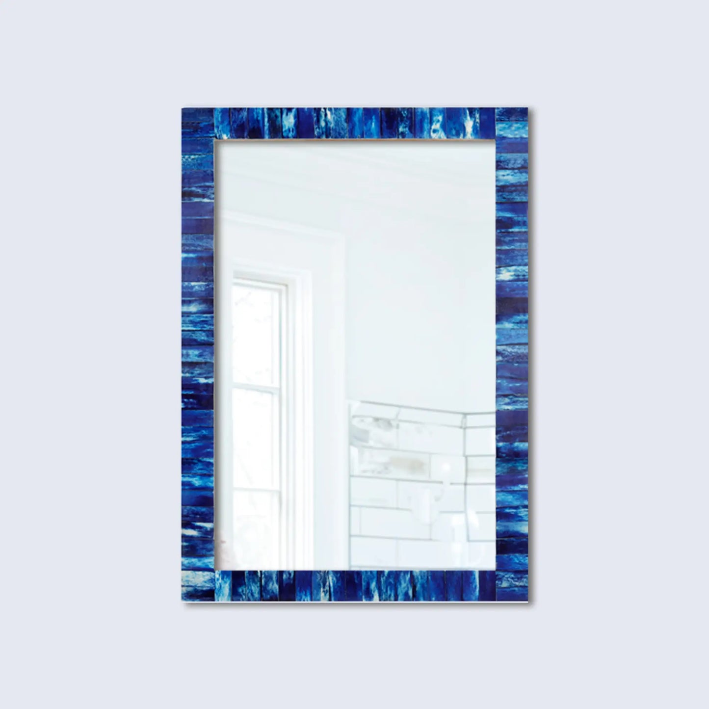 Make to Order Classic Blue Mirror - Available in 5 Sizes