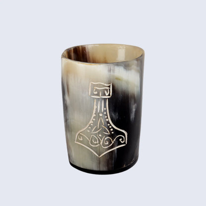 Horn Whiskey Shot Glasses Pack (4,8 & 12) – Hold Up to 6.5oz, Nordic Hammer