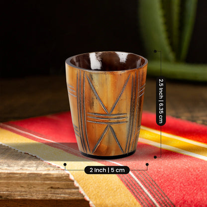 Horn Whiskey Shot Glasses Pack (4,8 & 12) – Hold Up to 6.5oz, Crossroad