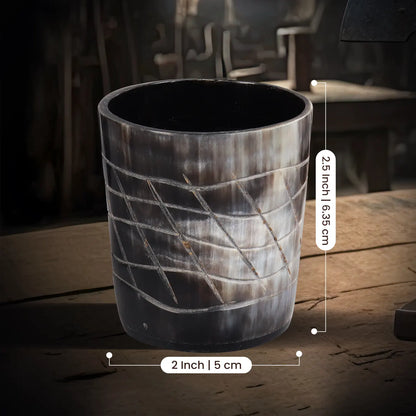 Horn Whiskey Shot Glasses Pack (4,8 & 12) – Hold Up to 6.5oz, Web