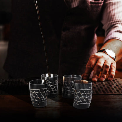 Horn Whiskey Shot Glasses Pack (4,8 & 12) – Hold Up to 6.5oz, Web
