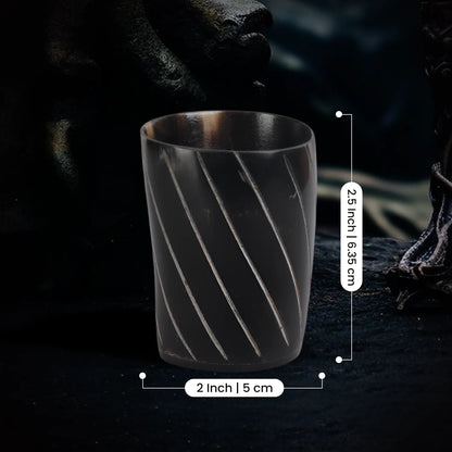 Horn Whiskey Shot Glasses Pack (4,8 & 12) – Hold Up to 6.5oz, Twist