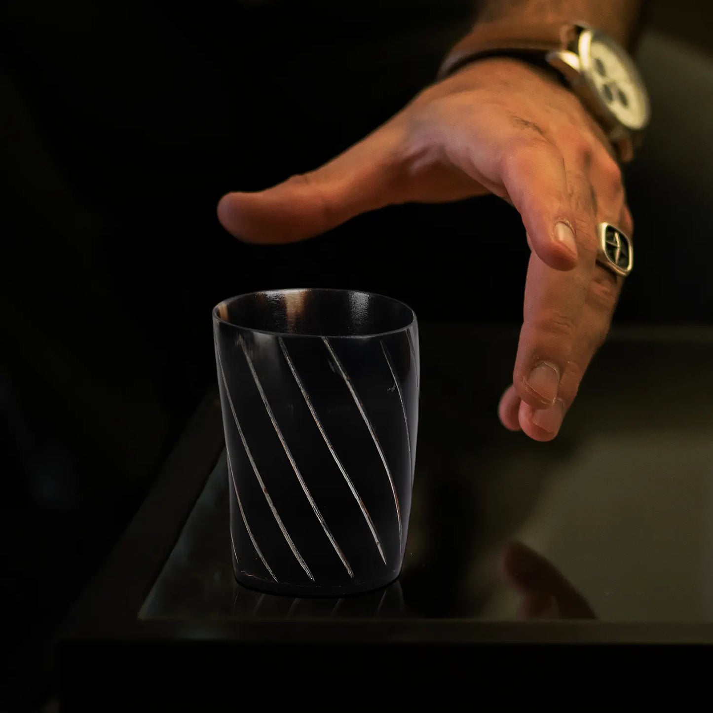 Horn Whiskey Shot Glasses Pack (4,8 & 12) – Hold Up to 6.5oz, Twist