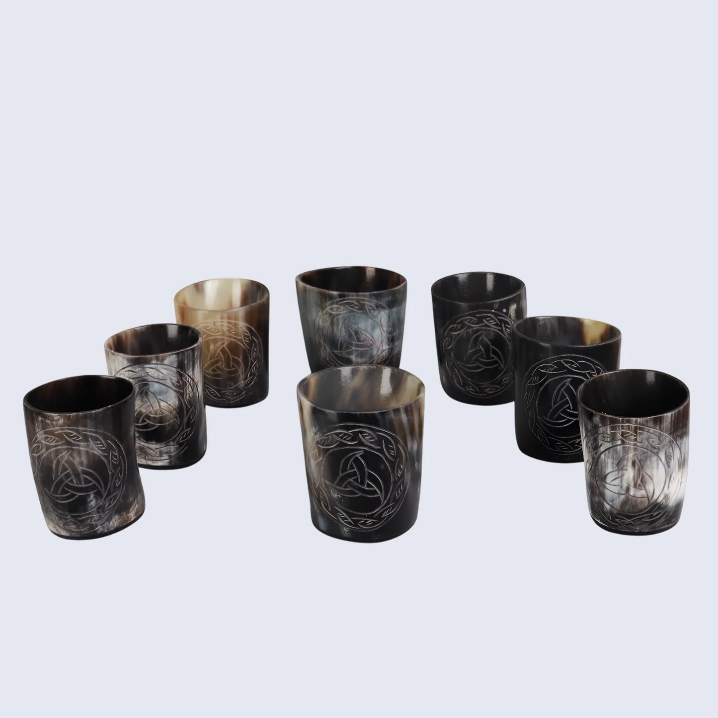 Horn Whiskey Shot Glasses Pack (4,8 & 12) – Hold Up to 6.5oz, Eternal