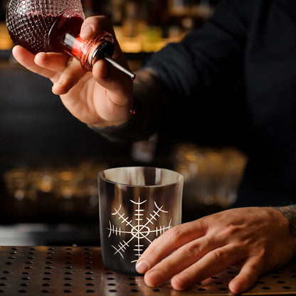 Horn Whiskey Shot Glasses Pack (4, 8 & 12) – Hold Up to 6.5oz, Nordic Compass
