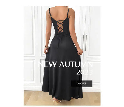 Black Sleeveless A-Line Maxi Dress – Perfect for Any Style