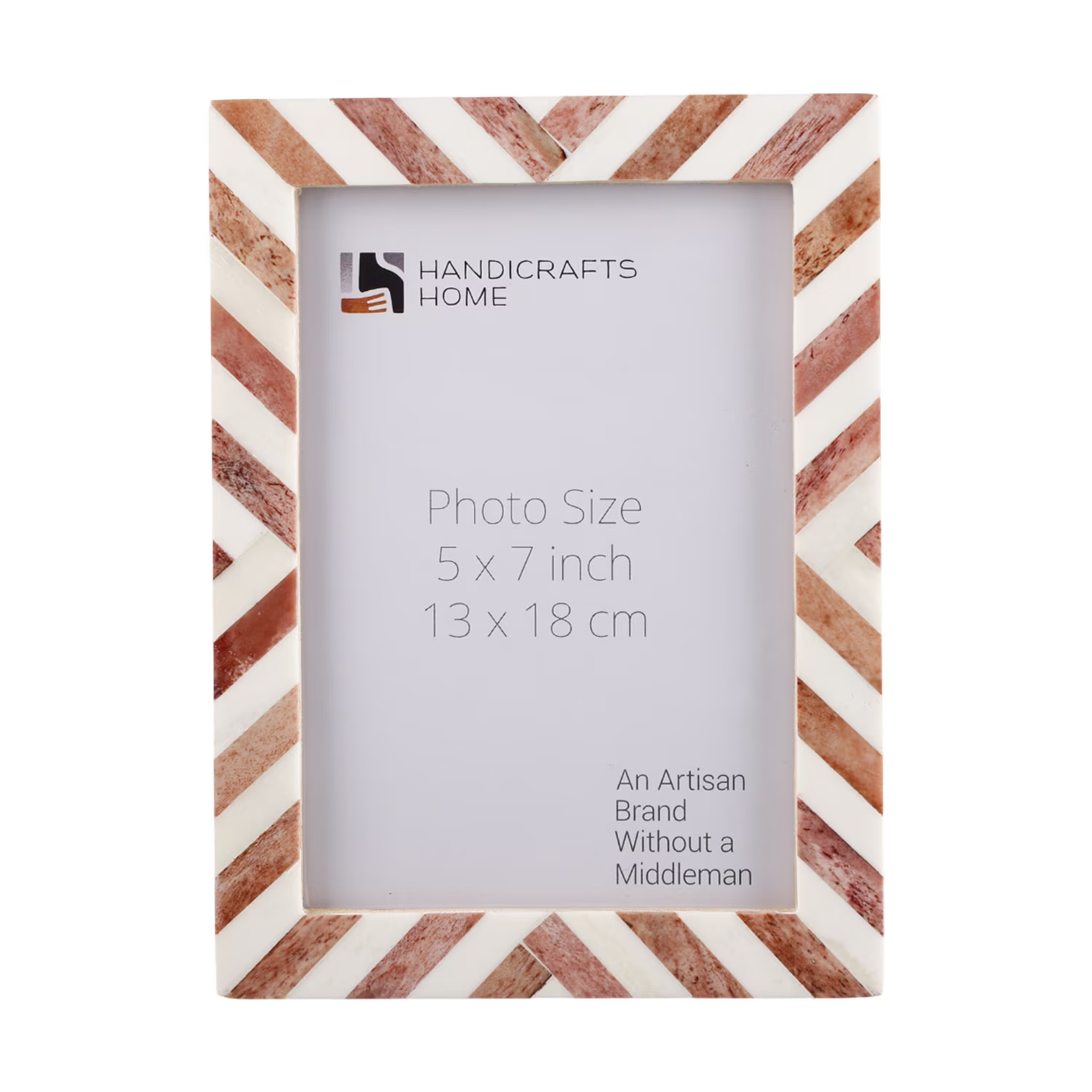 Picture Frames Chevron Pattern Bone Inlay Collection in 29 Sizes, Brown – Wholesale picture frames