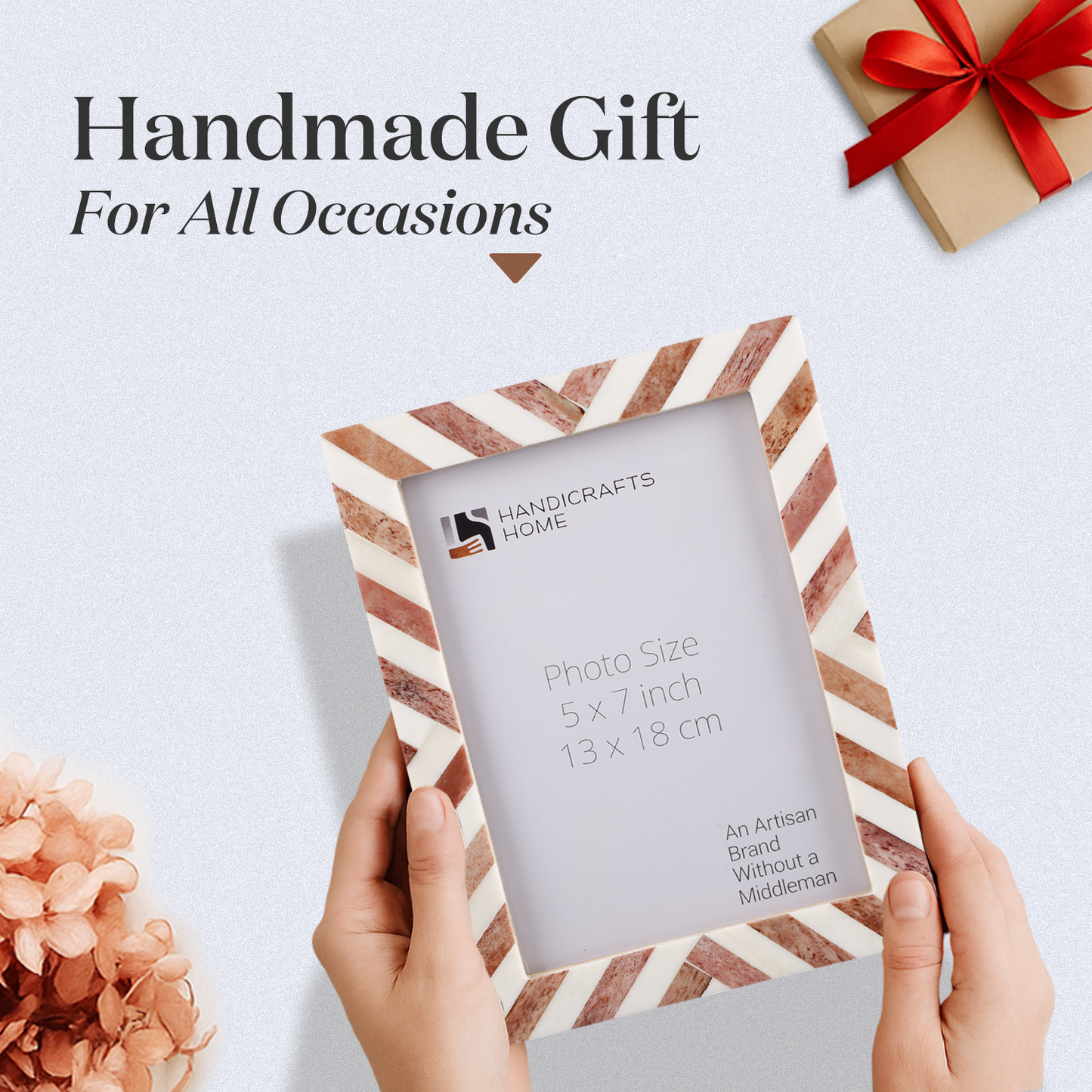 Picture Frames Chevron Pattern Bone Inlay Collection in 29 Sizes, Brown – Wholesale picture frames